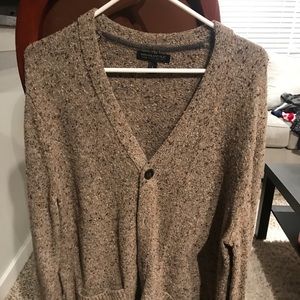 Men’s Banana Republic Tan/Brown Cardigan-Large